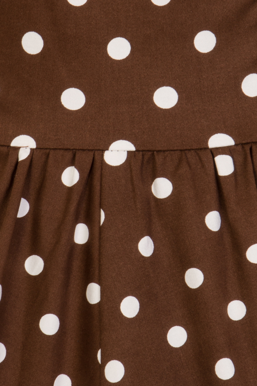 Girls Ravishing Chocolate Polka Dot Swing Dress